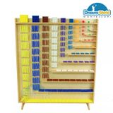  Giáo Cụ Montessori - Tủ đựng hạt các chuỗi hạt màu - Cabinet For Complete Bead Material 
