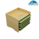  Giáo Cụ Montessori - Kệ ghép hình thực vật 5 tầng - Animal puzzle cabinet(only cabinet) 