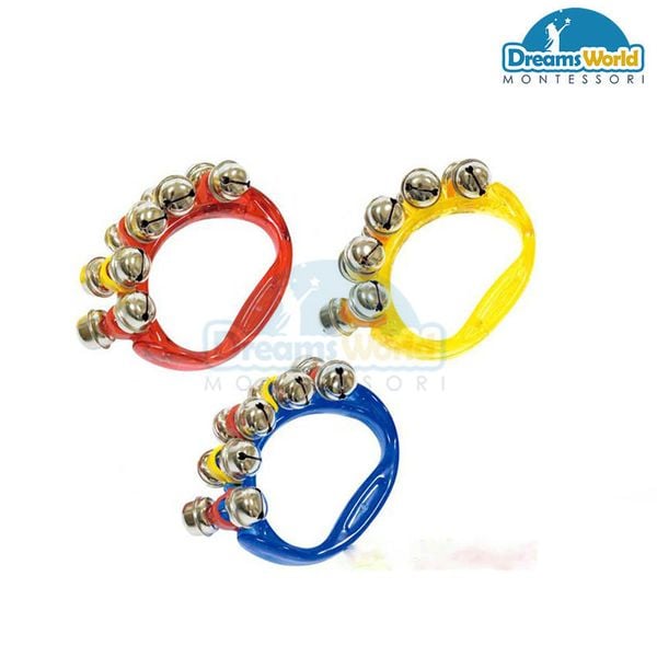  Giáo Cụ Montessori -  Lục lạc cầm tay bằng nhựa - Bell nhựa 