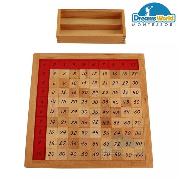  Giáo Cụ Montessori - Bảng pytago - Pythagoras Board 