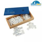  Giáo Cụ Montessori - Hộp phép tính chia với bộ thẻ điều khiển bằng gỗ - PVC Divisions Equations and Dividends Box 