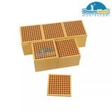  Giáo Cụ Montessori - 45 khối gỗ 100 - 45 Wooden Hundred Squares 