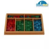  Giáo Cụ Montessori - Trò chơi với các tem số - Stamp Game 