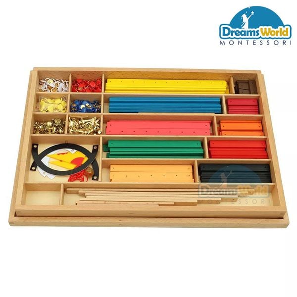  Giáo Cụ Montessori - Bộ que hình học - Geometry Sticks 
