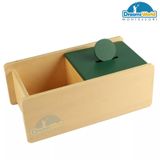  Giáo Cụ Montessori - Hộp trượt và đồng xu - Imbucare box with Flip Lid - 1 Slot 