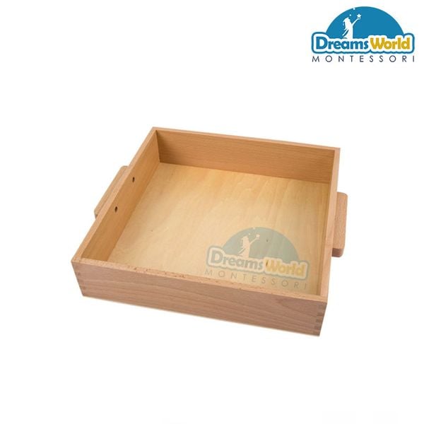  Nhân bản từ Giáo Cụ Montessori - Khay chứa 9 khối gỗ 1000 - Tray for 9 Wooden Thousand Cubes 