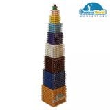  Giáo Cụ Montessori - Khối hạt cườm - Colored bead cubes 