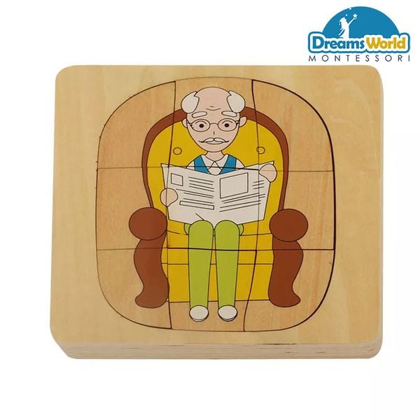 Giáo cụ Montessori - Vòng đời của con trai - Development of Man 