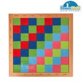  Giáo Cụ Montessori - Bảng kiểm tra thập phân (khay vuông) - Decimal Checker Board 
