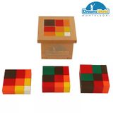  Giáo Cụ Montessori - Khối Tam thức đại số - Arithmetic Trinomial Cube 