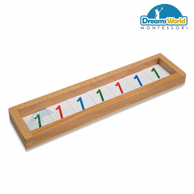  Giáo Cụ Montessori - Hệ thống phân cấp hình học của thẻ số - Geometric Hierarchy Of Number Cards 