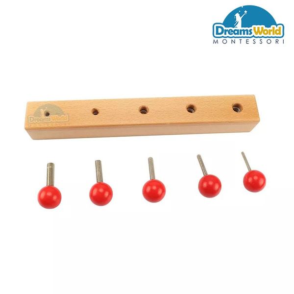  Giáo Cụ Montessori - Bộ ốc vít bu lông C - Nuts and Bolts C 