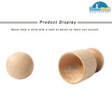  Giáo Cụ Montessori - Quả bóng gỗ và chiếc cốc - Wooden Ball with a cup 