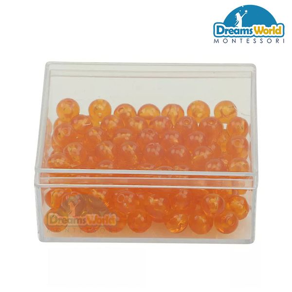  Giáo Cụ Montessori - 100 hạt đơn vị  - 100 Golden bead Units with box 
