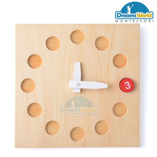  Giáo cụ Montessori - Đồng hồ - moveable clock 