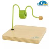  Giáo Cụ Montessori - Luồn hạt qua thanh ngang lượn sóng có chốt - Horizontal Dowel Variation - Serpentine 