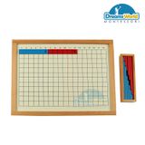  Giáo Cụ Montessori - Bảng học phép tính cộng - Addition Strip Board with frame 