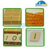  Giáo Cụ Montessori - Bộ sản phẩm dùng học hệ thống số thập phân 2 - Golden Bead Material- Individual Beads Class 2 