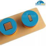 Giáo Cụ Montessori - Khối xây dựng đồ họa cơ bản của bốn vòng tròn - Basic graphical building blocks of four-circle 