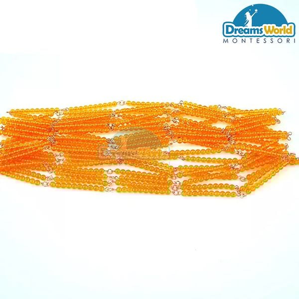  Giáo Cụ Montessori -  Dây cườm 1000 - Golden Bead Chains of 1000 