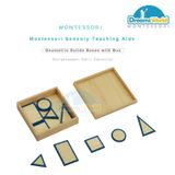  Giáo Cụ Montessori -  Đế của hình khối - Geometric Solids Bases with Box 