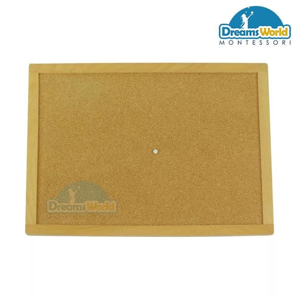  Giáo Cụ Montessori - Bảng làm việc cho bộ que hình học - Cork Workboard For Geometry Sticks 