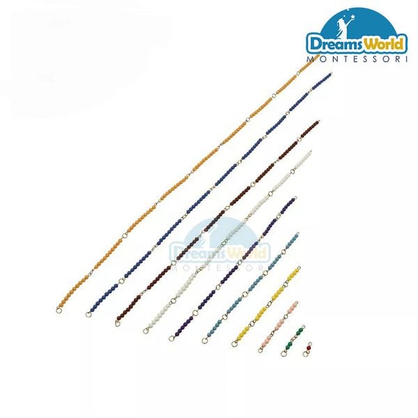  Giáo Cụ Montessori - Bộ hạt cườm của tủ toán - The Complete Bead set 