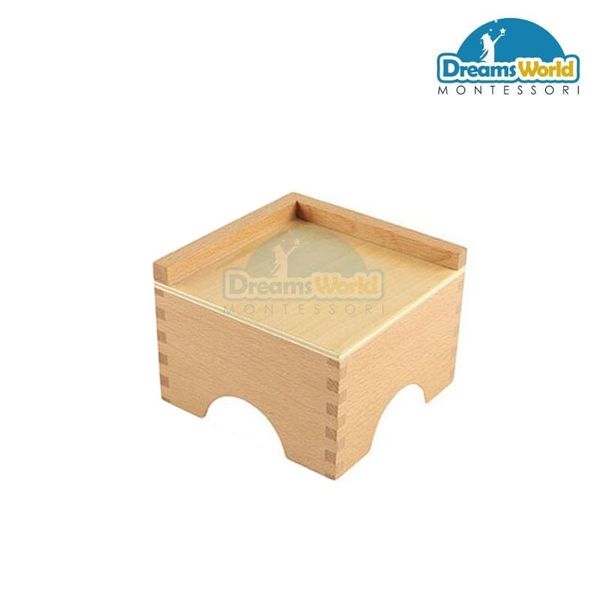  Giáo Cụ Montessori -  Kệ đựng tháp hồng  - Pink Tower Stand 