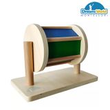  Giáo Cụ Montessori - Trống xoay cầu vồng - Spinning Drum montessori 