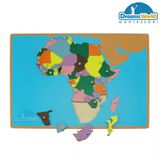  Giáo Cụ Montessori - Ghép bản đồ châu Phi - Puzzle Map of Africa 