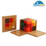  Giáo Cụ Montessori - Khối Tam thức đại số - Arithmetic Trinomial Cube 