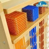  Giáo Cụ Montessori - Tủ đựng hạt và chuỗi hạt màu  - Set of beads and cabinet 