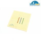  Giáo Cụ Montessori - Bảng chốt cắm hình vuông nhỏ - Small Square Root Board 