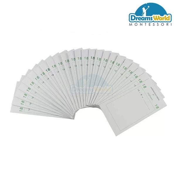  Giáo Cụ Montessori - Bảng trừ bổ sung - Subtraction Tables 