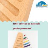  Giáo Cụ Montessori - Khay bậc thang hạt cườm - Bead Stairs Base 