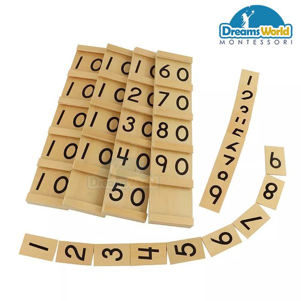  Giáo Cụ Montessori - Bảng hàng chục  - Teens & Tens boards 
