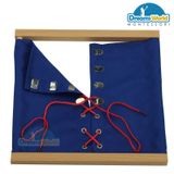  Giáo cụ Montessori - Khung kĩ năng dệt kim -  Knitted garment frame 