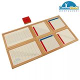  Giáo Cụ Montessori - Hộp học phép tính cộng có thẻ điều khiển và bảng - Addition Working Charts with frame 
