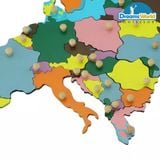  Giáo Cụ Montessori - Ghép bản đồ châu Âu - Puzzle Map of Europe 