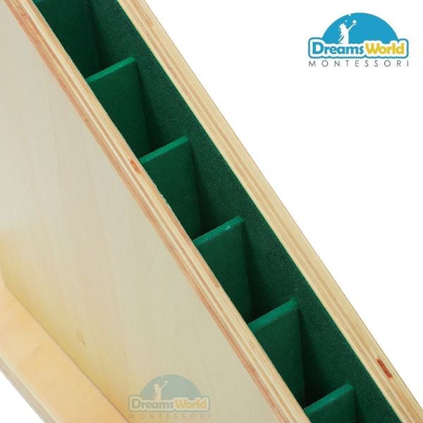  Giáo Cụ Montessori -  Kệ đựng gậy đỏ, gậy số - Stand for Long Red Rods 