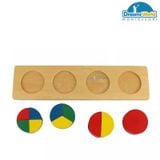  Giáo Cụ Montessori - Khoanh tròn nhiều khối - Children Toy Circle multiple blocks 
