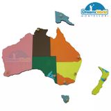  Giáo Cụ Montessori - Ghép bản đồ châu Úc - Puzzle Map of Australia 