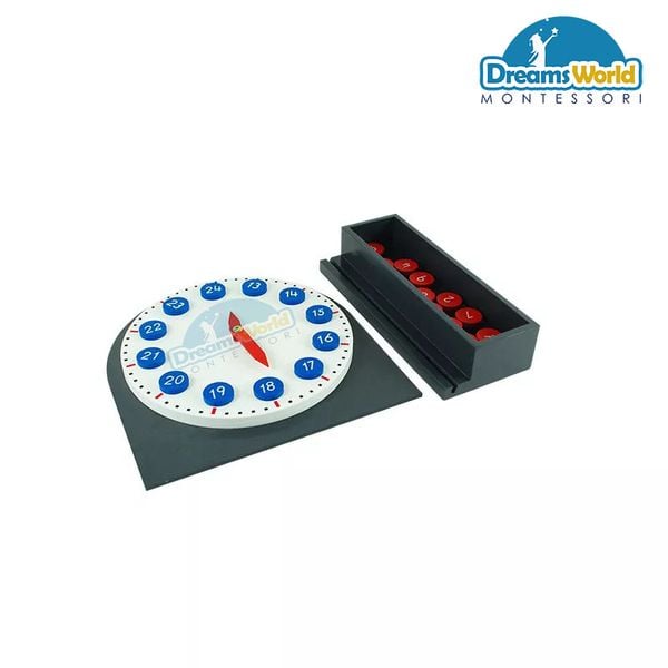  Giáo Cụ Montessori - Đồng hồ - Clock with Moveable Hands 