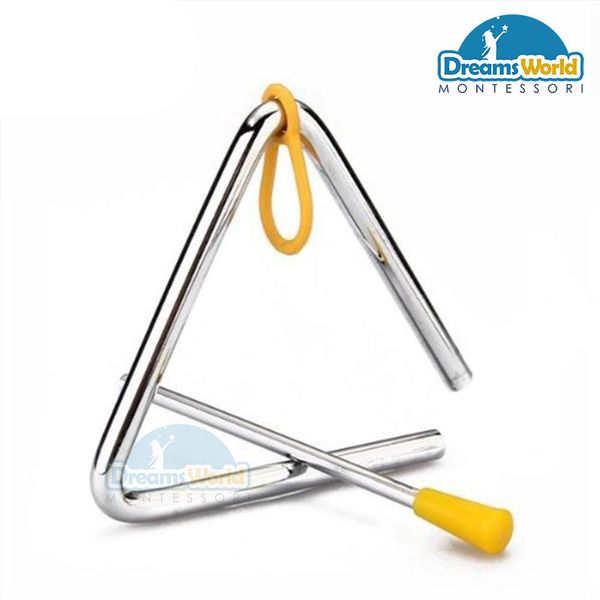  Giáo cụ Montessori -  Kẻng tam giác - TRIANGLE 