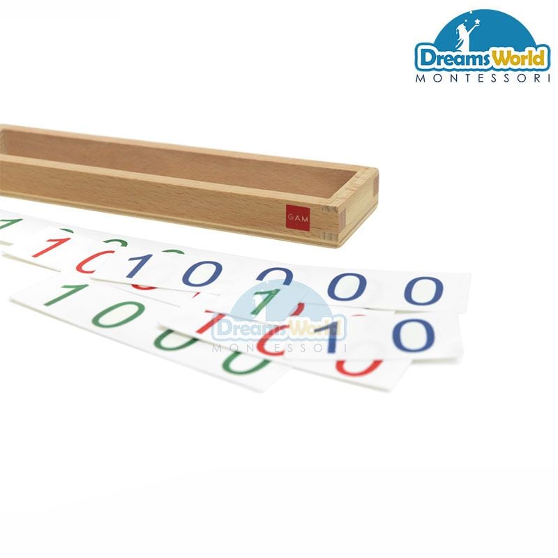  Giáo Cụ Montessori - Hệ thống phân cấp hình học của thẻ số - Geometric Hierarchy Of Number Cards 