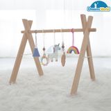  Kệ chữ A Montessori bằng gỗ cho bé - Montessori 0-6 tháng tuổi 