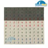  Giáo Cụ Montessori - Các số gạch dùng với bảng kiểm tra - Number Tiles 