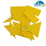  Giáo Cụ Montessori - Hình tam giác màu vàng - Yellow Triangle for Area 