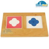  Giáo cụ Montessori - Khay chứa viết chữ - Metal Insets Tracing Tray 