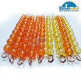  Giáo Cụ Montessori - 9 dây cườm 10 - 9 Golden Bead Bars of 10 
